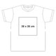 Camiseta blanca de algodn para nio con mangas cortas y cuello redondo.