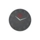 Reloj de pared de pizarra gris con visualizacin de la hora.