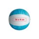 Pelota de playa azul de plstico, inflable.
