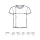 Camiseta de algodn para mujer con manga corta y cuello redondo.