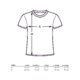Camiseta de algodn con manga corta y cuello redondo.