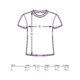 Camiseta de algodn suave con cuello redondo y mangas cortas.