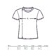 Camiseta de algodn con mangas cortas y cuello redondo.
