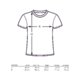 Camiseta de algodn con mangas cortas y cuello redondo.