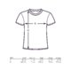Camiseta de algodn con mangas cortas y cuello redondo.