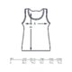 Camiseta de tirantes deportiva de algodn con espalda nadadora.
