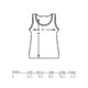 Camiseta de tirantes de algodn con tirantes anchos.