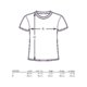 Camiseta de algodn con mangas cortas y cuello redondo.