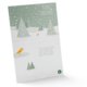 Calendario de Adviento de papel plegable con m�ltiples puertas.