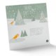 Calendario de adviento de papel con pliegue.