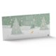 Calendario de adviento de papel con puertas numeradas.