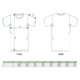 Camiseta unisex de tela con mangas cortas.