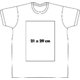 Camiseta blanca de algodn para hombre con mangas cortas y cuello redondo.