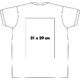 Camiseta de algodn para hombre con mangas cortas.