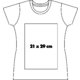 Camiseta de algodn para mujer de manga corta.