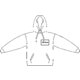 Sudadera con capucha de algodn para hombre con cordn y bolsillo tipo canguro.