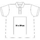 Polo de algodn con tapeta de botones corta para hombre.