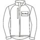 Chaqueta softshell para hombre con cremallera completa y bolsillos laterales.