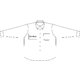 Camisa de tela Oxford para hombre con mangas largas.