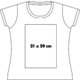 Camiseta de algodn para mujer con cuello redondo y manga corta.