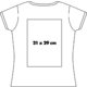 Camiseta de algodn para mujer con manga corta.