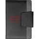 Cuaderno negro con cierre magntico.