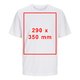 Camiseta blanca de algodn de manga corta, unisex.