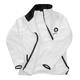Chaqueta softshell blanca de poli�ster para hombre con cremallera.