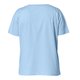 Camiseta azul cielo de algod�n org�nico con mangas cortas y cuello redondo.