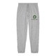 Pantal�n de ch�ndal gris jaspeado de algod�n org�nico con cord�n.