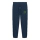 Pantal�n de ch�ndal azul marino de algod�n org�nico con cord�n.