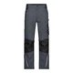 Pantaln de trabajo gris oscuro/negro en mezcla de polister y algodn con bolsillos.