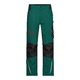 Pantalones de trabajo verdes hechos de material duradero con bolsillos prcticos.