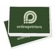 Adhesivos rectangulares en forma personalizada.