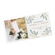 Tarjeta de boda de papel con estampado parcial en lmina.