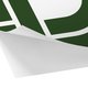 Adhesivo de papel con contorno personalizado.