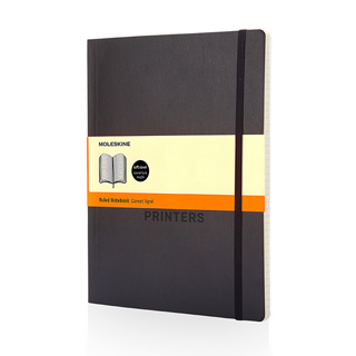 Libreta de tapa blanda XL rayada 