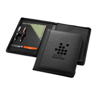 Portafolios A4 en piel con cremallera 