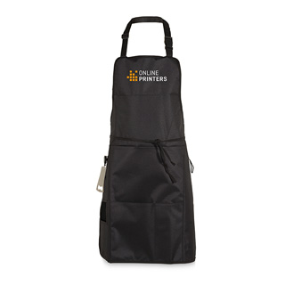 Delantal con bolsillo impermeable para barbacoa 