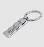 Llavero de metal fino Slim