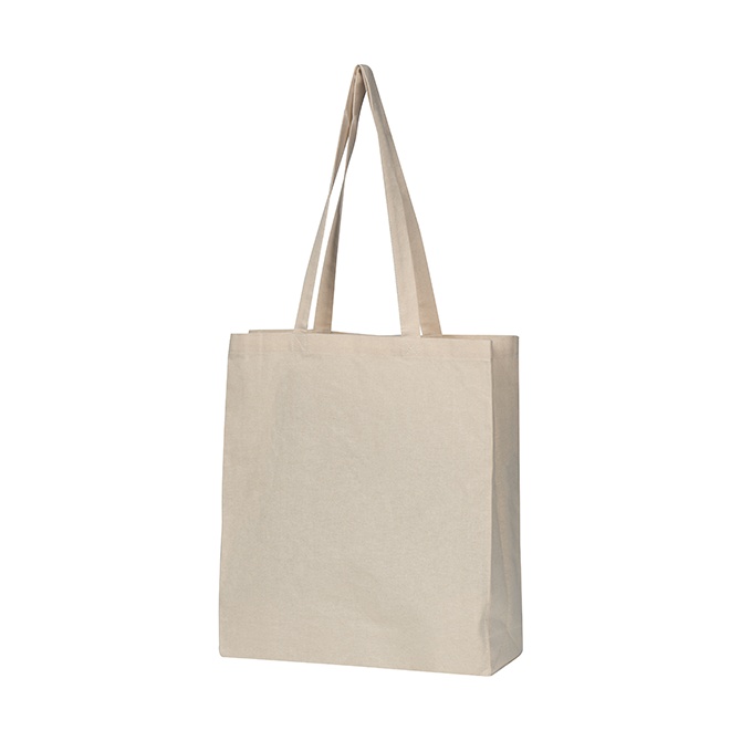 Bolsa de algodn ecolgico con pliegue inferior Innsbruck