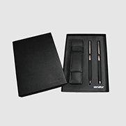 Set de bolgrafo y estilogrfica con estuche senator Black Line