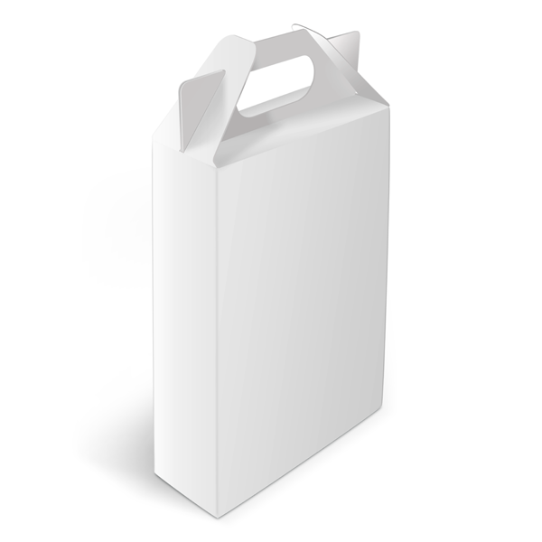 Cajas con asa y fondo insertable, sin imprimir