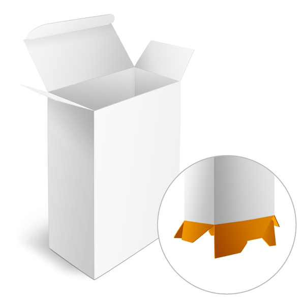 Cajas plegables con fondo automtico, sin imprimir