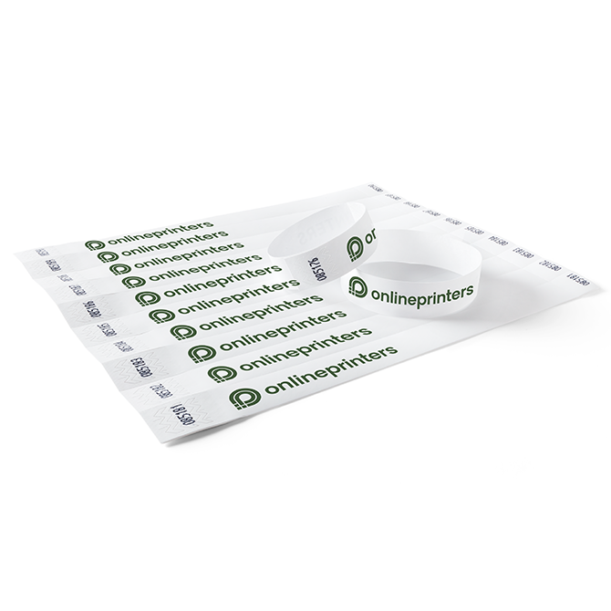 Cintas de control de acceso en Tyvek, 4/0