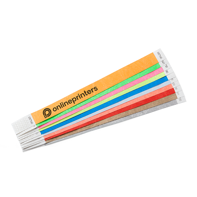 Cintas de control de acceso en Tyvek, 1/0