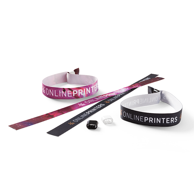Pulseras identificativas en tela, 4/0