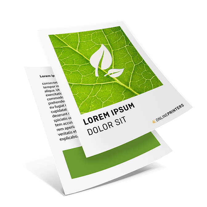 Flyers en papeles ecolgicos/naturales 4/4