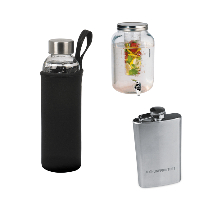 Botellas y vasos