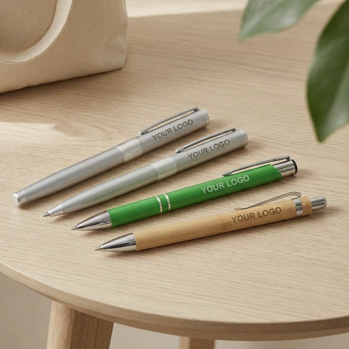 Imagen Bol�grafo Baltimore verde con logo impreso
